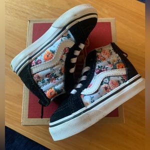 Garden Floral Sk8-Hi Zip Vans - 4.0 Toddler